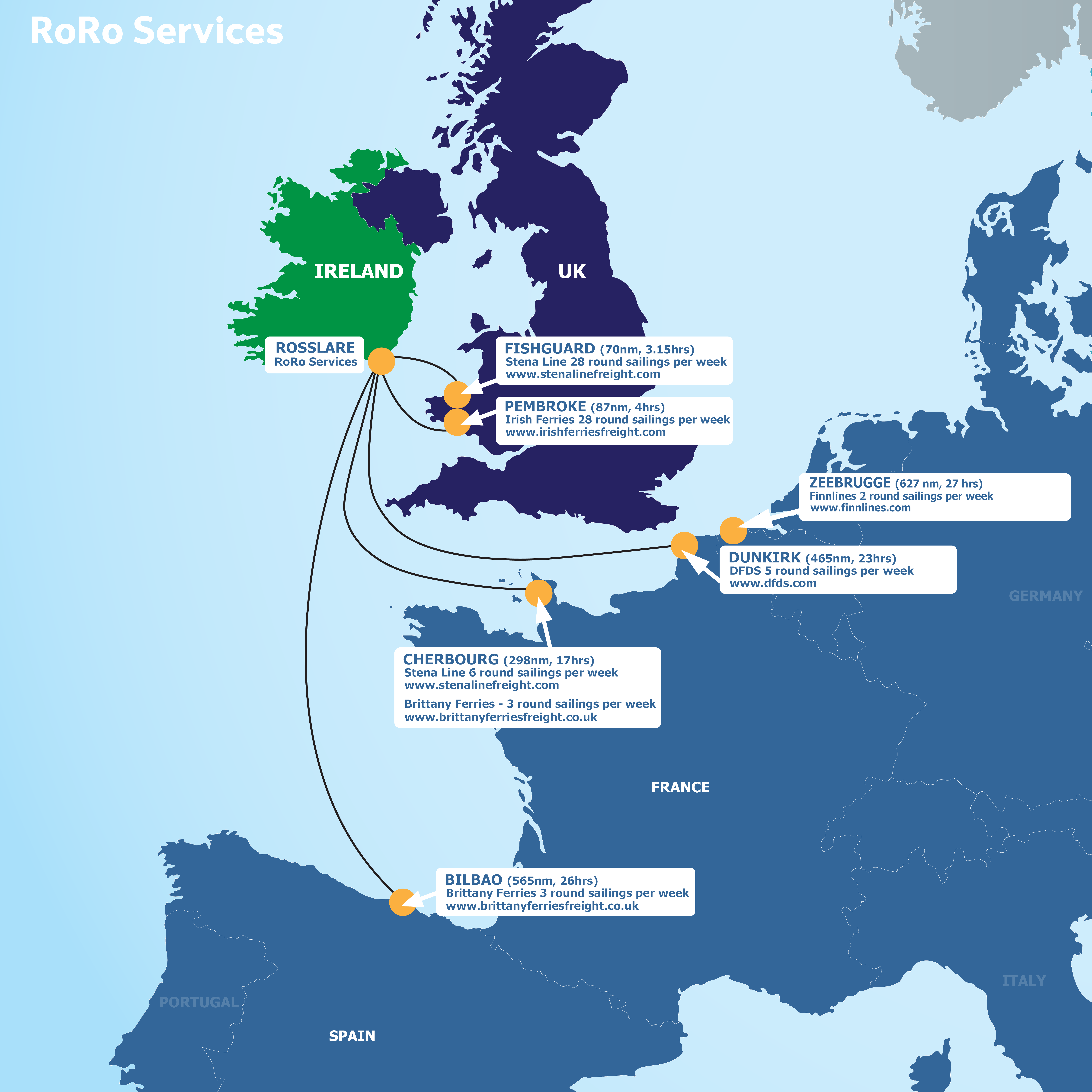 Freight Route Map English